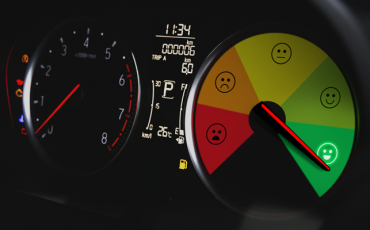 tachometer so spokojnosťou zákazníka