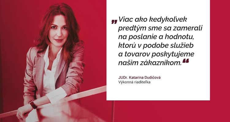 Katarína Dudičová - výkonná riaditeľka